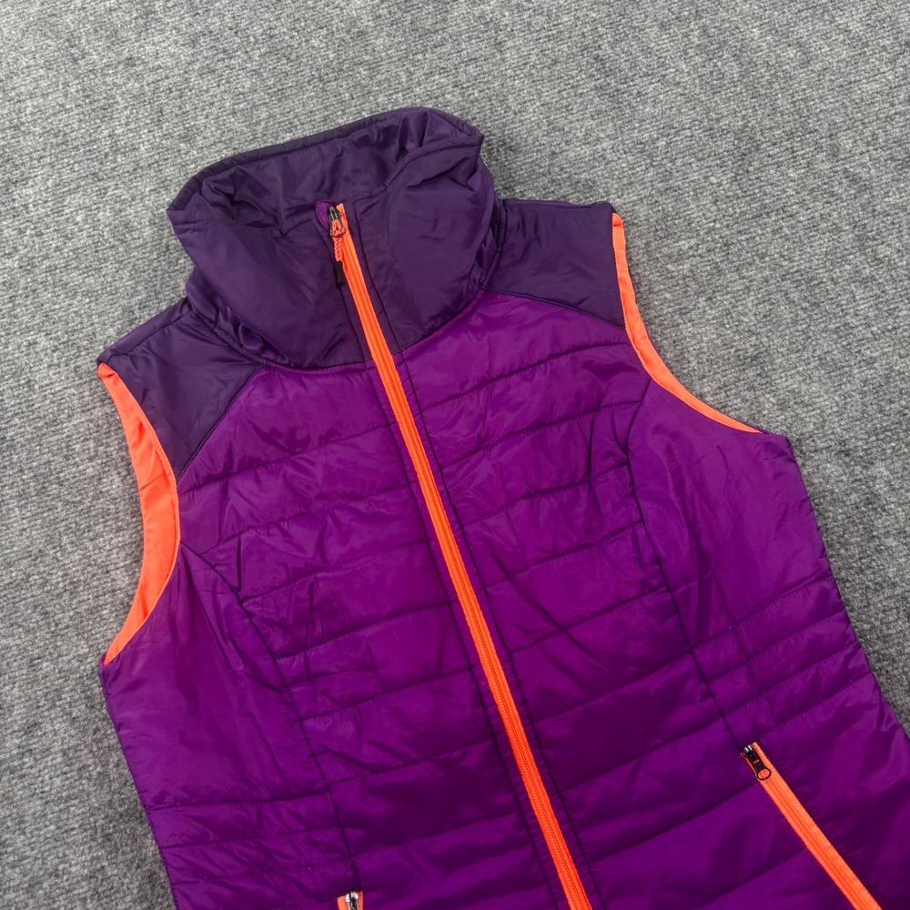 C9 by Champion Puffer Vest Small Purple VentureLoft Quilted Full Zip Womens